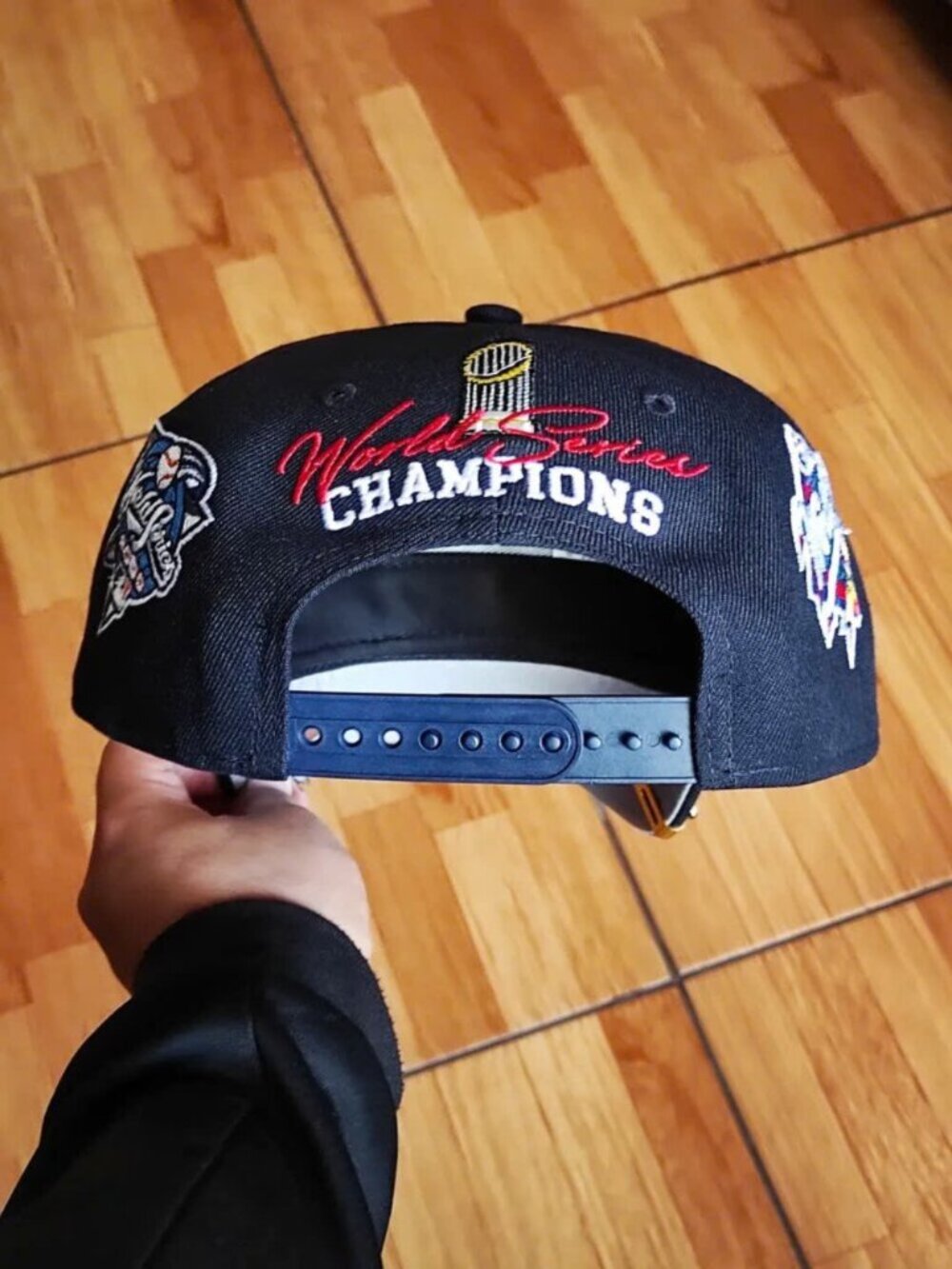 New Era New York Yankees 27x World Series Champions Snapback Hat Black MLB Cap - Picture 7 of 10